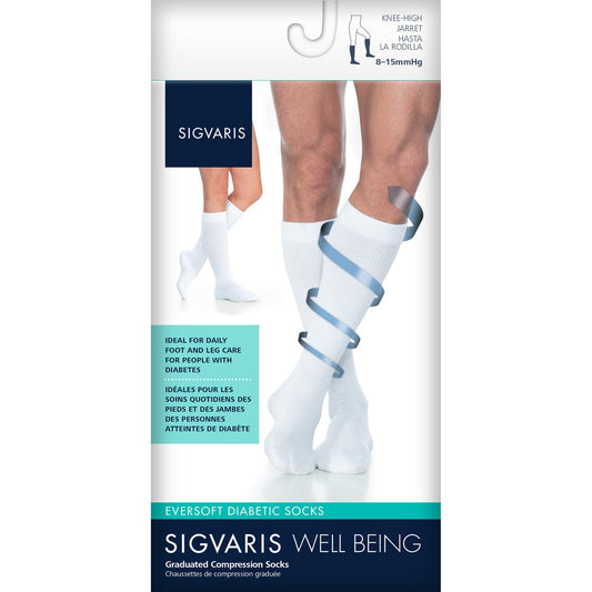 55+ Show Special Eversoft Diabetic Socks 8/15 mmhg