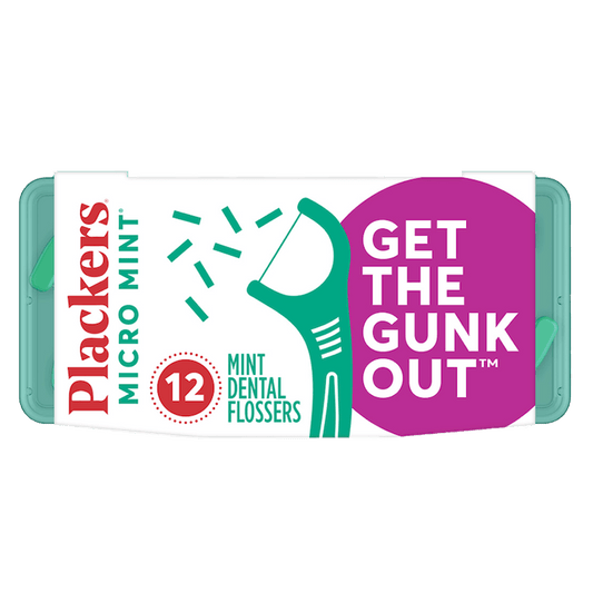 Plackers Micro Mint Dental Flossers - 12ct