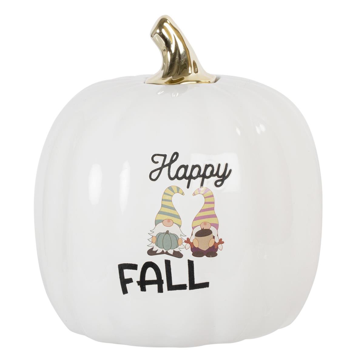 Ceramic Pumpkin - Happy Fall