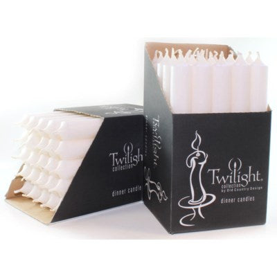 Twilight 7" Unscented Candles - all colours