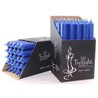 Twilight 7" Unscented Candles - all colours