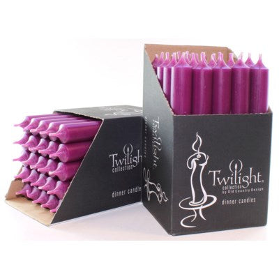 Twilight 7" Unscented Candles - all colours
