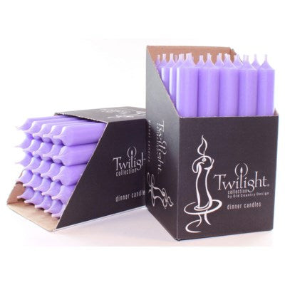 Twilight 7" Unscented Candles - all colours