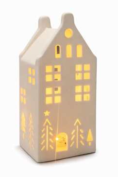 LED Porcelain XMAS house