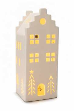 LED Porcelain XMAS house