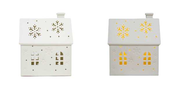 LED Porcelain XMAS house