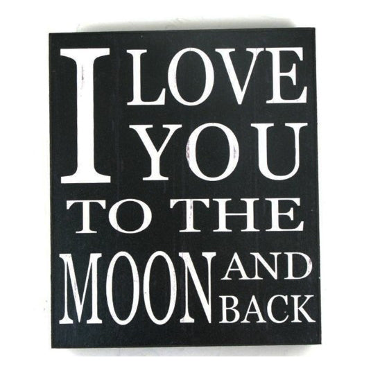 Shelf Plaq.-Moon and Back