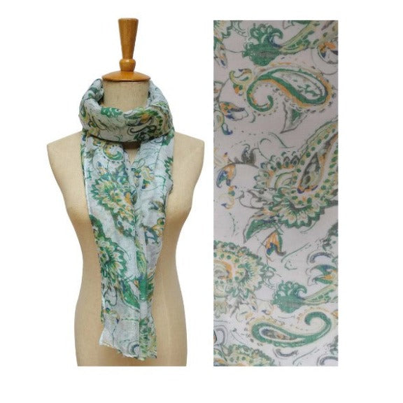 Paisley Scarf - Jade