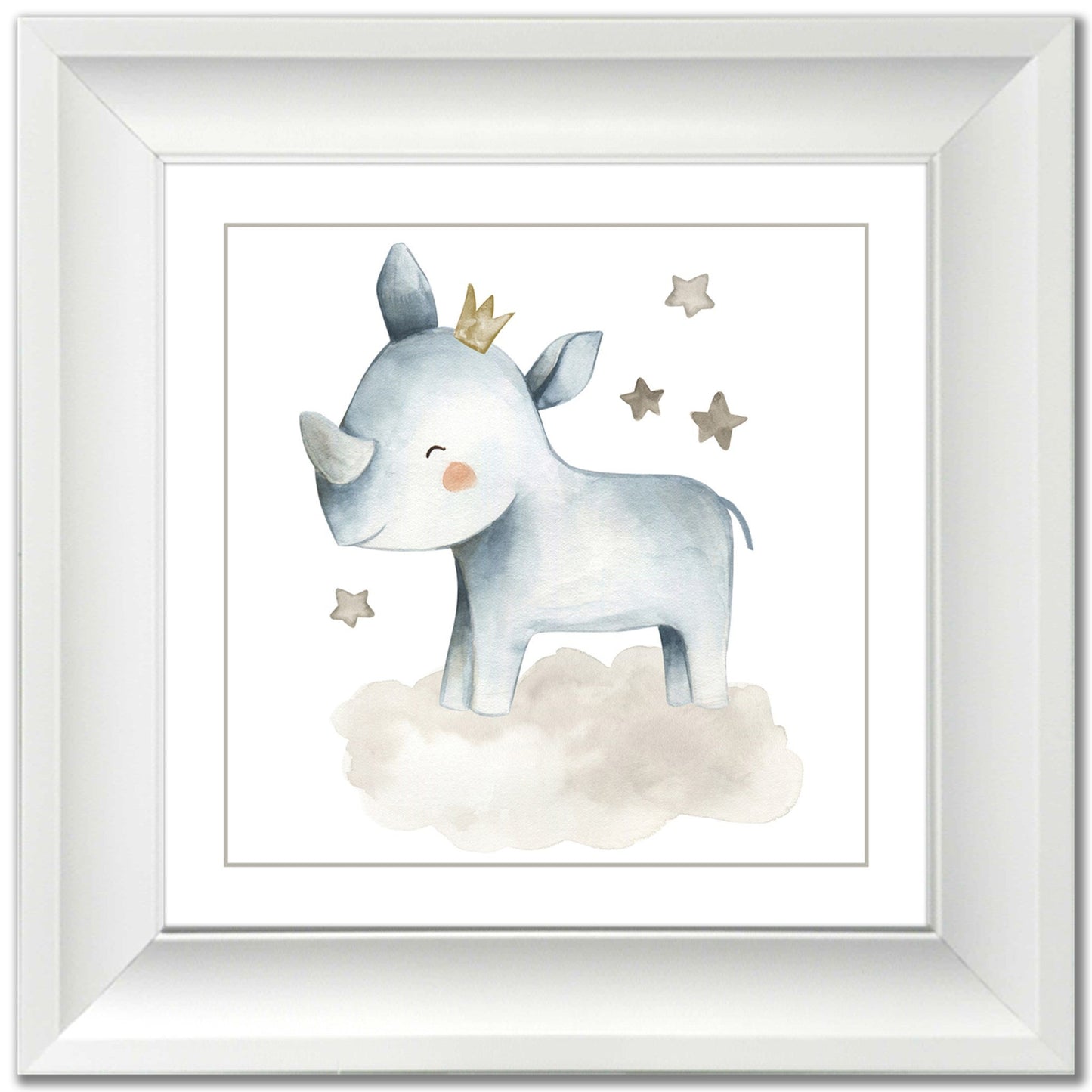 Rhino With Stars
 - 14 x 14