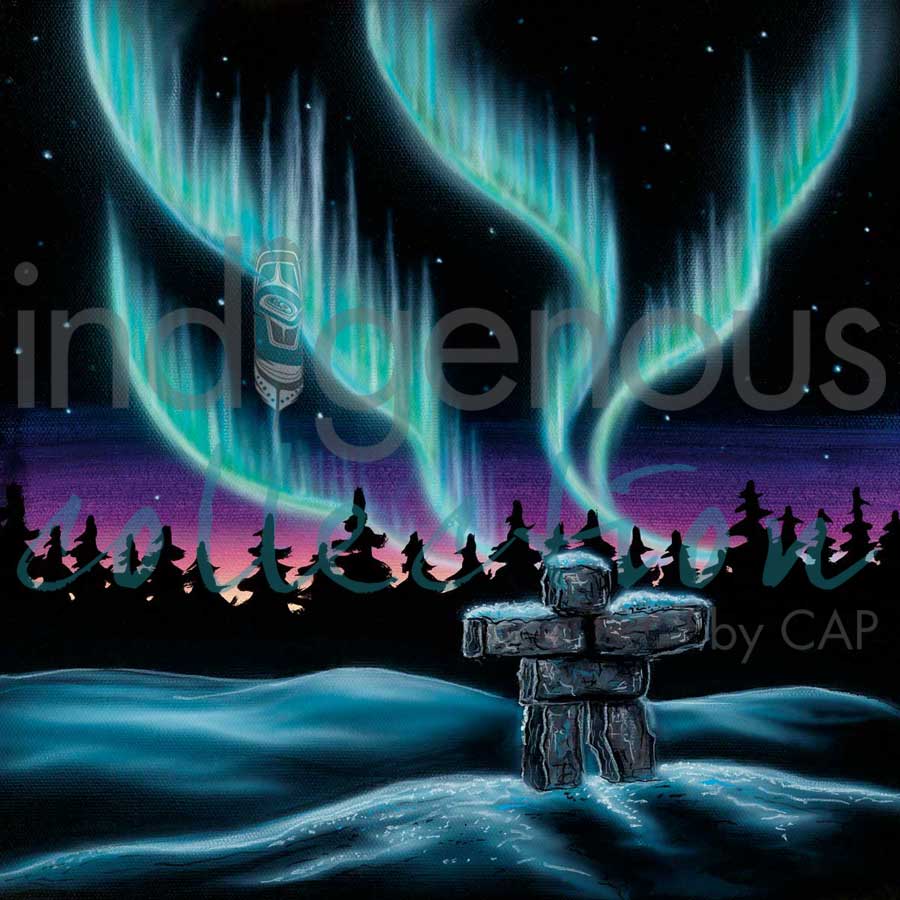 Indigenous Napkin - "Inukshuk"