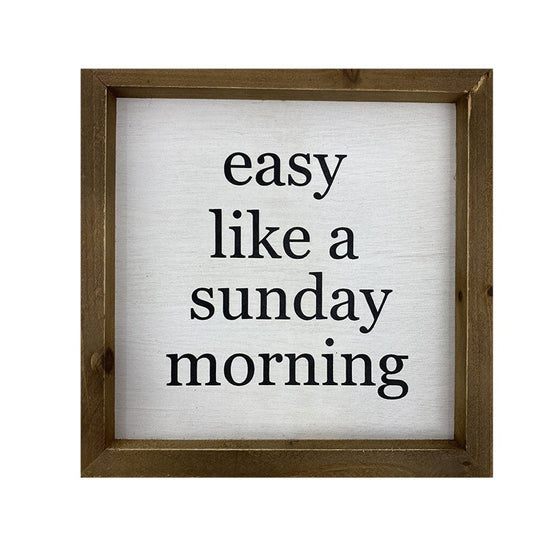 Sunday Morning sign
