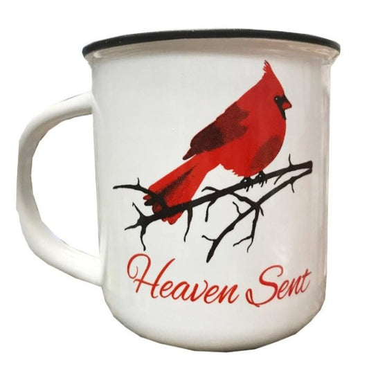 "Heaven Sent" cardinal mug